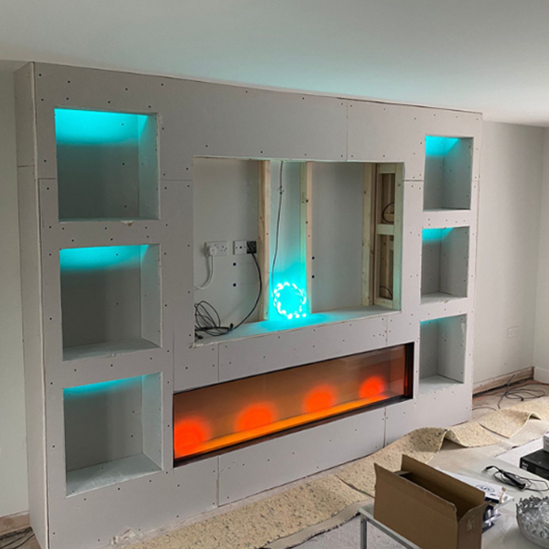 Media Wall Install by Grate Ideas